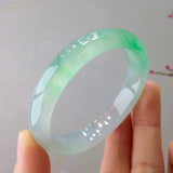 Natural Myanmar Jadeite Bangle Light Green