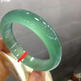 Real Jadeite Bangle Chalcedony Green