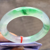 Ice Floating Flower Jadeite Bangle Grade A