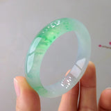 Natural Myanmar Jadeite Bangle Light Green