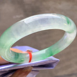 Ice Floating Flower Jadeite Bangle Grade A