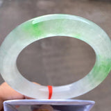 Ice Floating Flower Jadeite Bangle Grade A