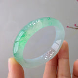 Natural Myanmar Jadeite Bangle Light Green