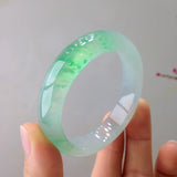 Natural Myanmar Jadeite Bangle Light Green