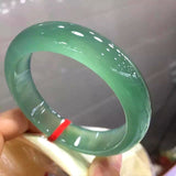 Real Jadeite Bangle Chalcedony Green