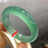 Real Jadeite Bangle Chalcedony Green